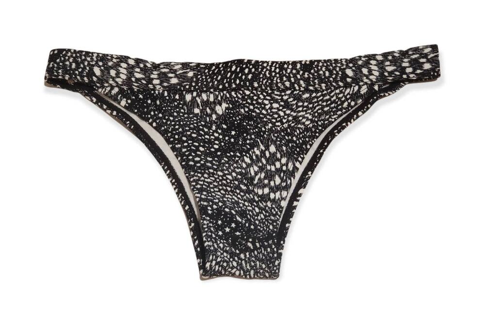 Island Love Black & White Animal / Star Print Swim Wear Bikini Suit Bottoms
